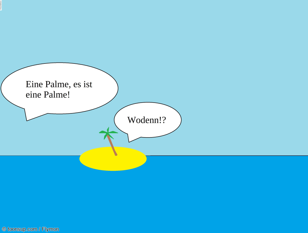 Cartoon: Palmen sind nicht so helle! ... 1