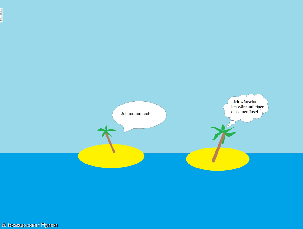 Cartoon: Palmeninseln 1