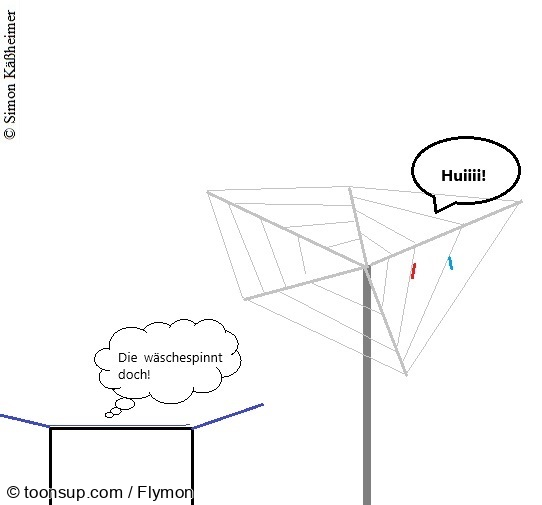Cartoon: Mit Worte ohne Wäsche! 1