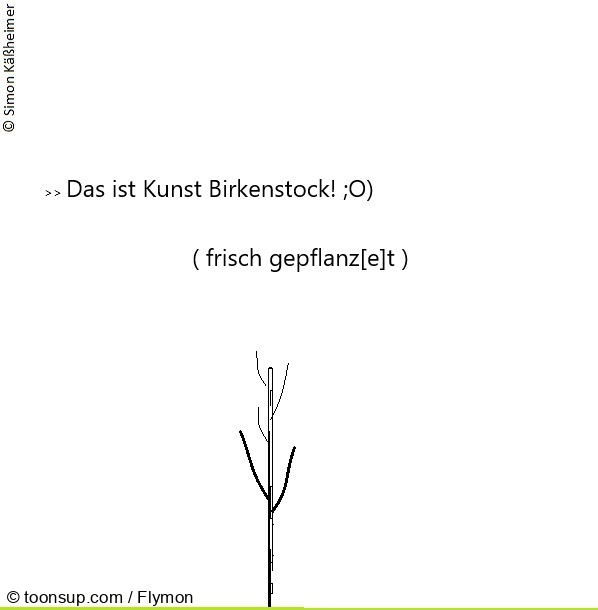 Cartoon: Ich zeig euch das mal Birkenstockleuts ... 1