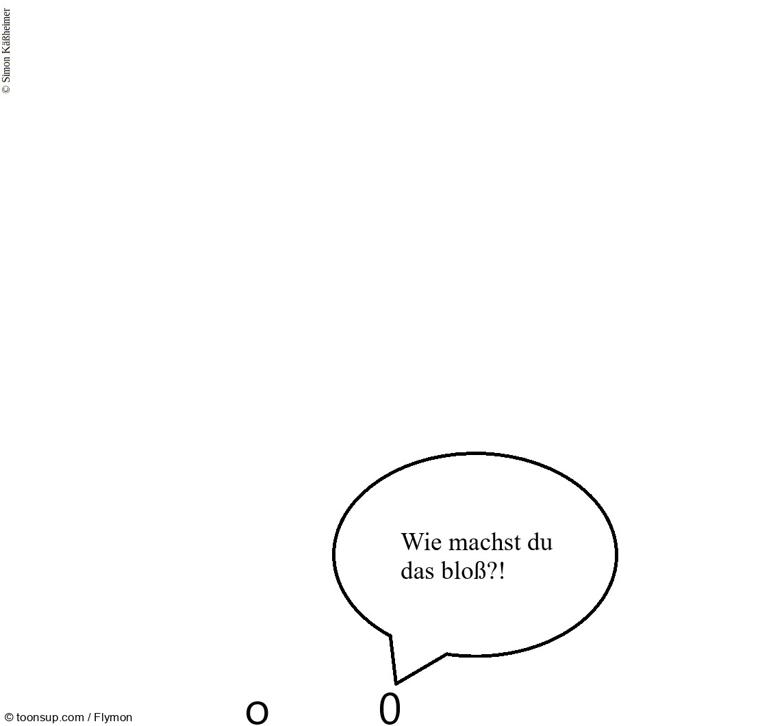 Cartoon: 0 Ahnung 1