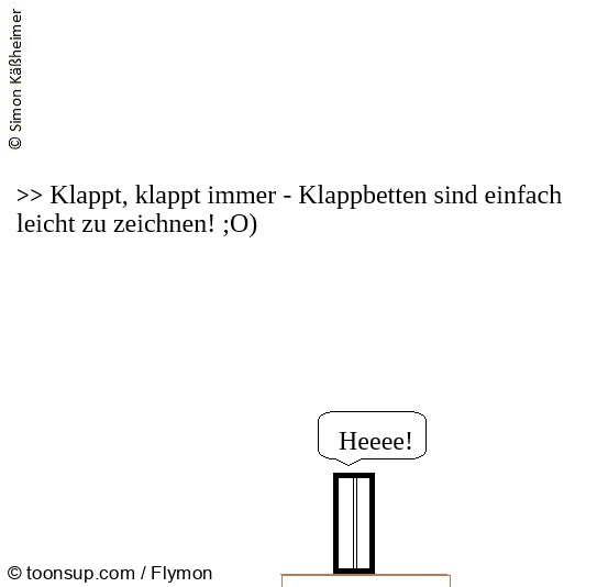 Cartoon: Klappt. Klapp und weg! ... 1