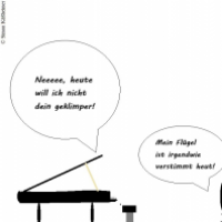Verstimmtes Flügelwesen ...