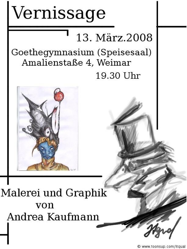 Illustration: Flyer für Ausstellung^^ 1