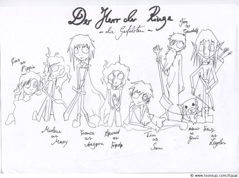 Concept Art / Character Design: Herr der Ringe 1