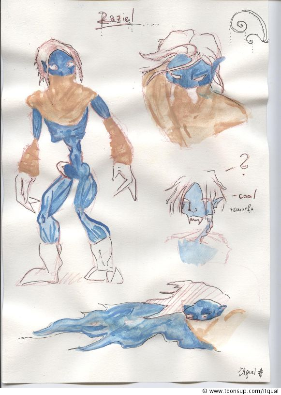 Concept Art / Character Design: Legacy of kain-Raziel 1