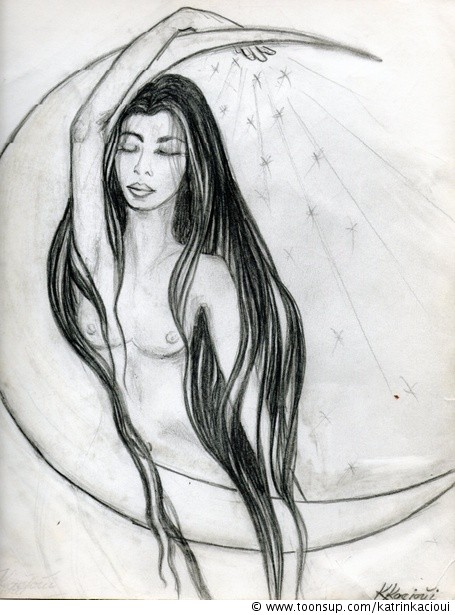 Illustration: Le rêveur - The dreamer - Die Träumende 1