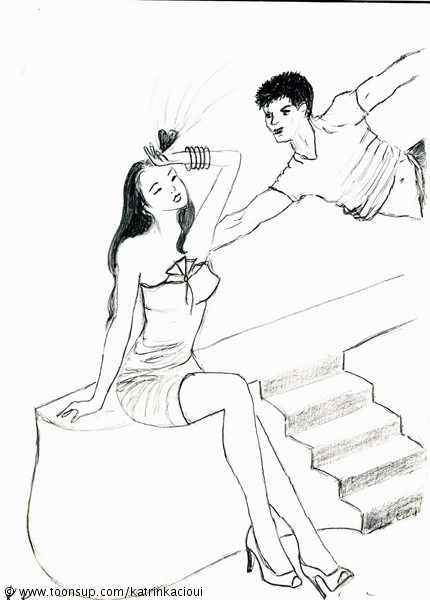 Illustration: SuperBoy & LoveGirl Undercover vor einem Auftrag 1