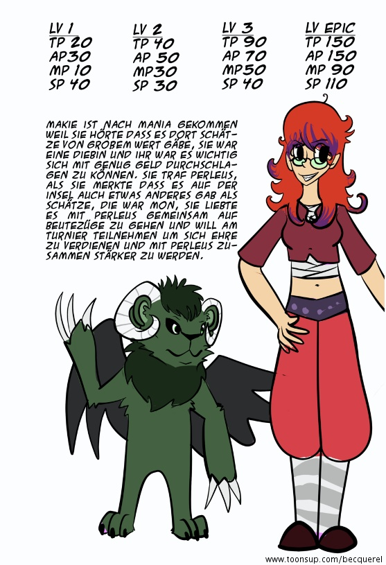 Concept Art / Character Design: War-mon battle //Makie und Perleus 1