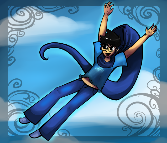 Illustration: Windy guy 1