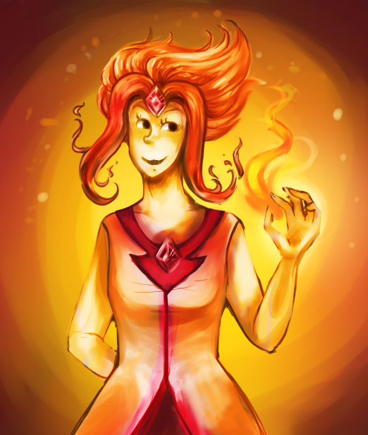 Illustration: Flame princess 1