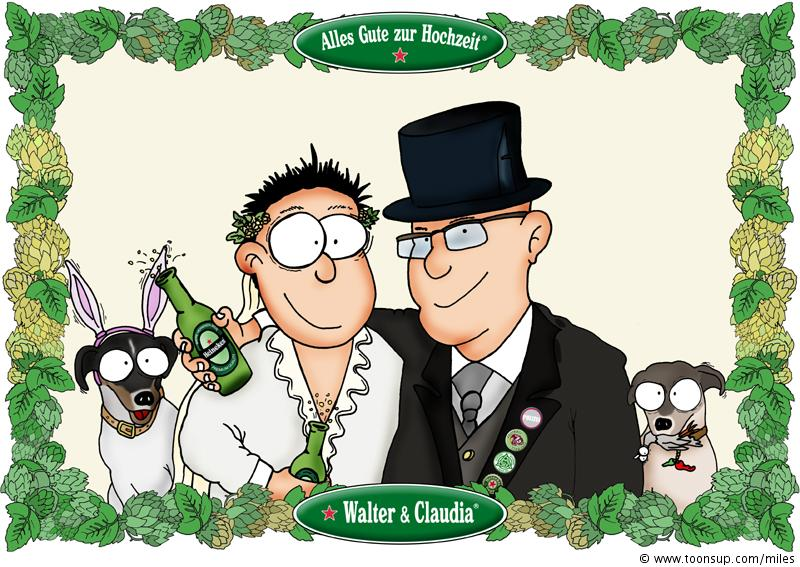 Cartoon: Heineken Hochzeit 1