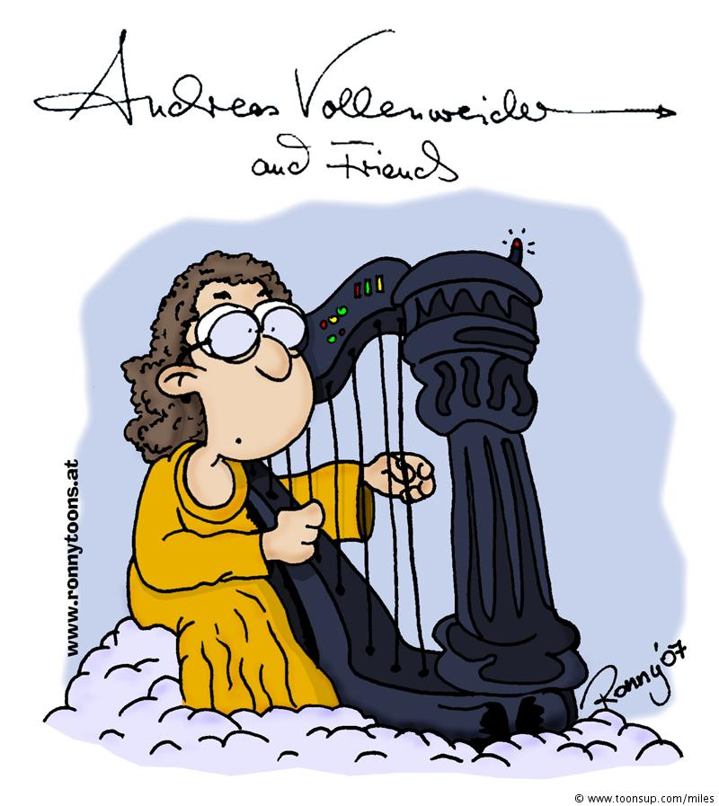 Cartoon: Andreas Vollenweider 1
