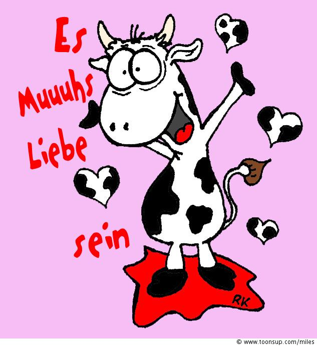 Cartoon: Es Muhhhs Liebe sein 1