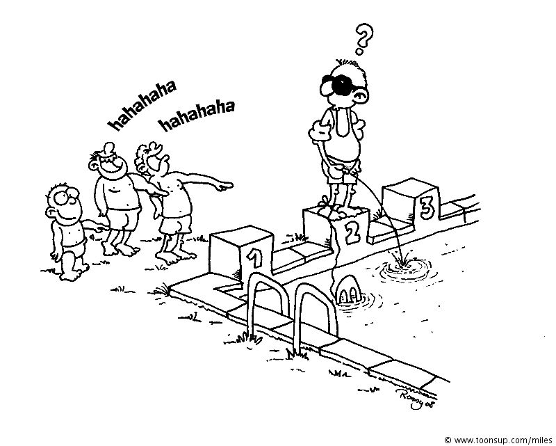Cartoon: Bademeister Polterabend T-Shirtdruck 1