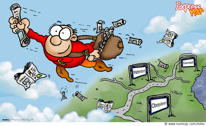 Cartoon: Express Man '1.Ausgabe' 1