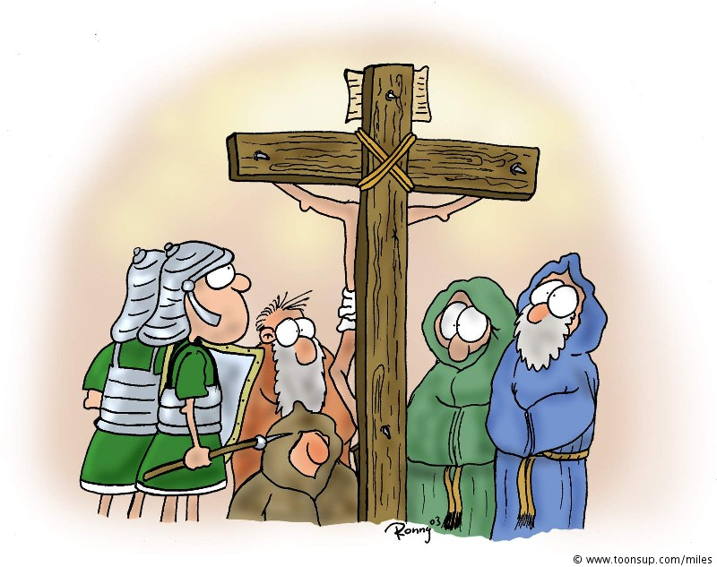 Cartoon: Die Kreuzigung 1
