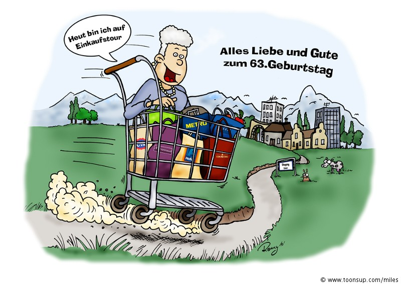 Cartoon: 63er Geburtstagsgeschenk 1