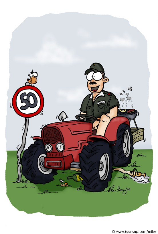 Cartoon: Geburtstagsgeschenk 50er 1