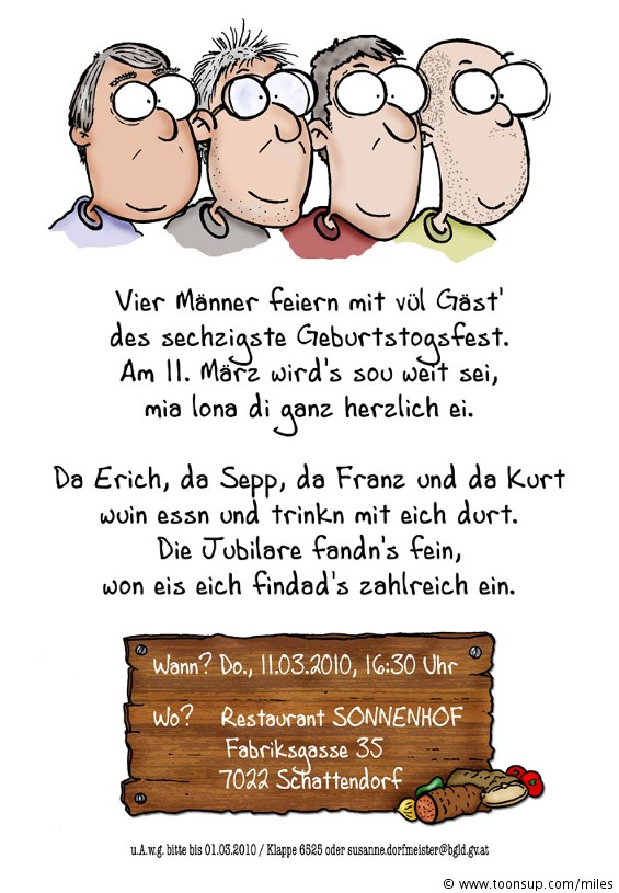 Cartoon: 60er Geburtstagsgeschenk 1