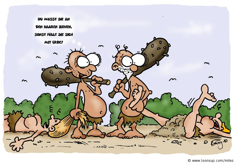 Cartoon: Neandertaler 1