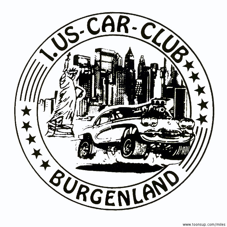 Illustration: Logo Entwurf 1.US Car Club Bgld 2