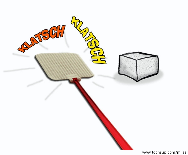 Cartoon: Gib der Fliege Zucker 2
