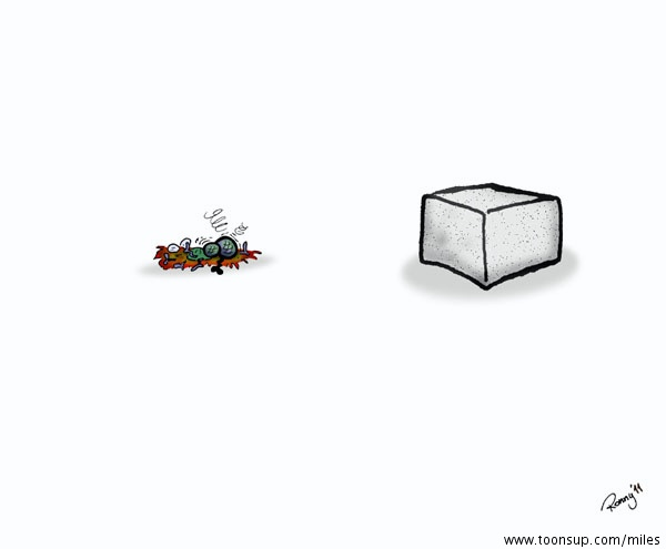 Cartoon: Gib der Fliege Zucker 3