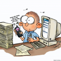 Dankeschön Cartoon für die gute Zusammenarbeit 2011