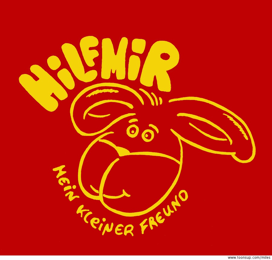 Cartoon: HILFMIR Logo 'Monika Baitsch' 1