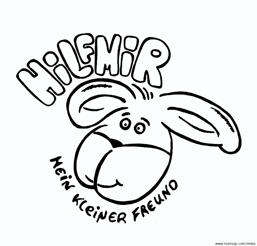 Cartoon: HILFMIR Logo 'Monika Baitsch' 2