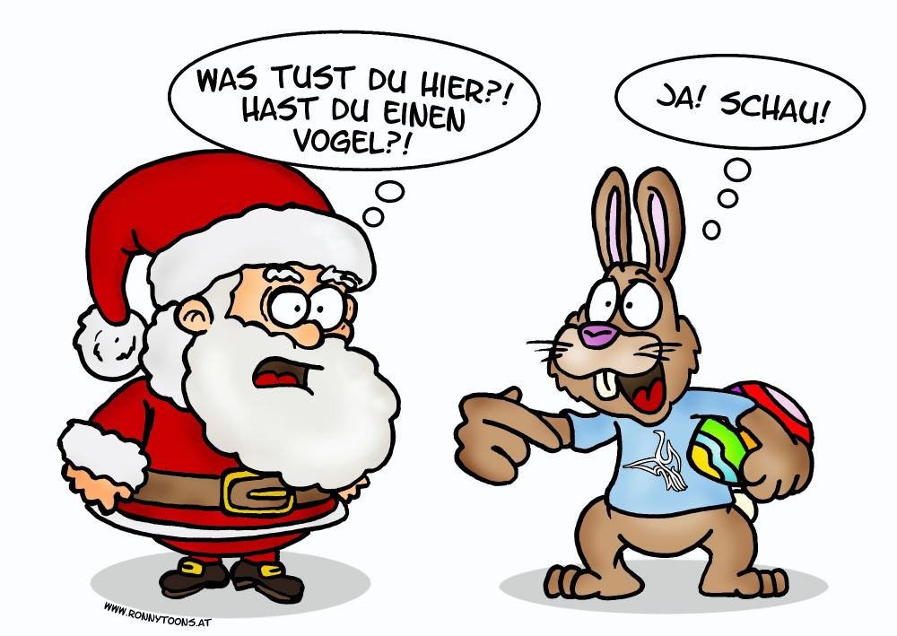 Cartoon: Weihnachtskarten Phönixhof 1