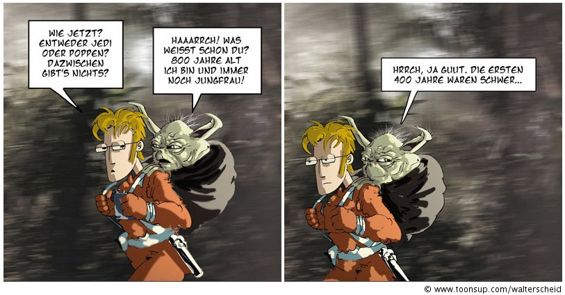 Cartoon: neulich auf dagobah 1