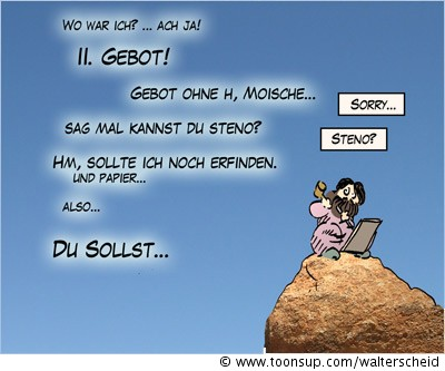 Cartoon: Gespräche mit Gott 1