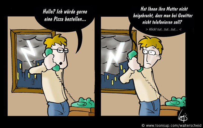Cartoon: neulich bei gewitter 1