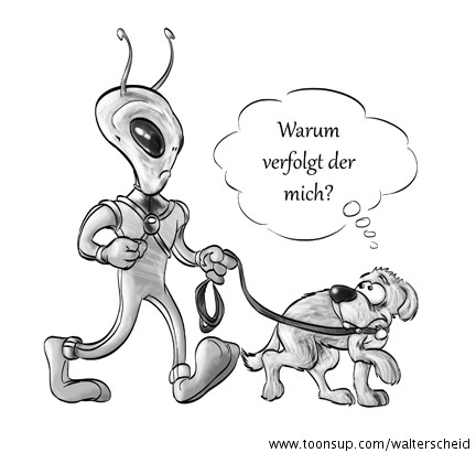 Cartoon: Dein Herrchen, das unbekannte Wesen 1