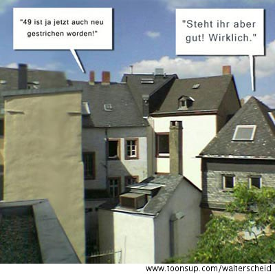Cartoon: Häuserkampf 2