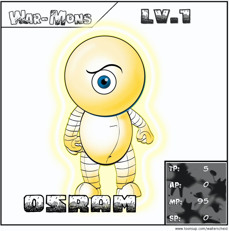 Cartoon: War-Mon (Osram) 1