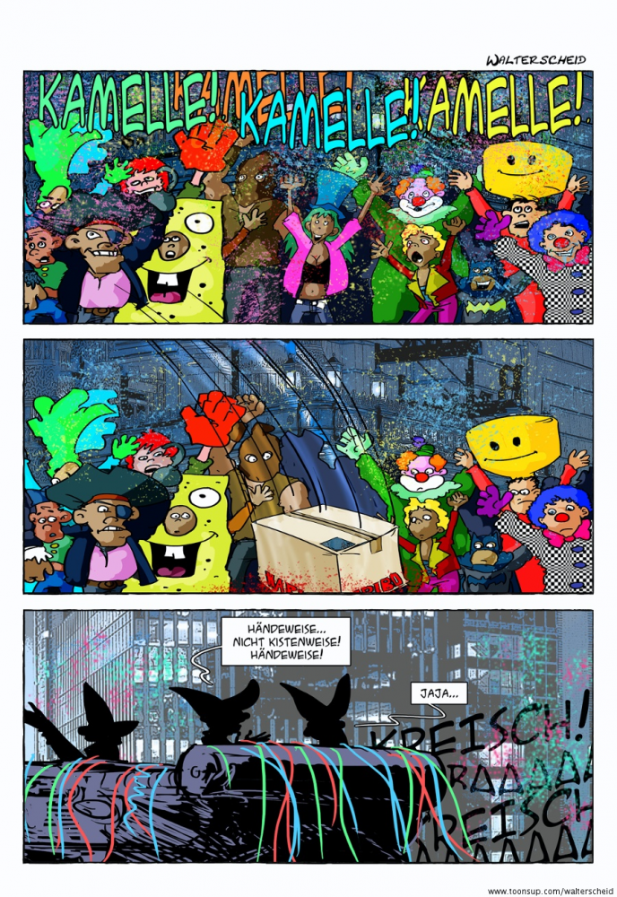 Comic: Schwarzer Tag #49 - Kamelle! 1
