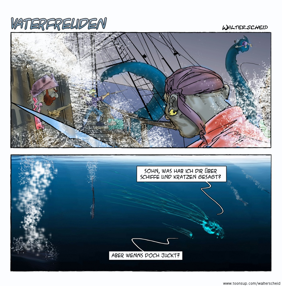 Cartoon: Vaterfreuden #11 - Wenn es juckt 1