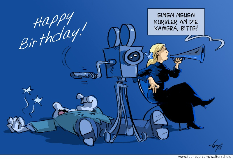Cartoon: Kurbelverschleiß 1
