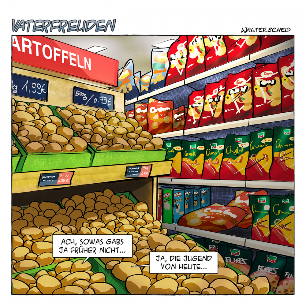 Cartoon: Vaterfreuden #26 - Die Jugend von heute 1