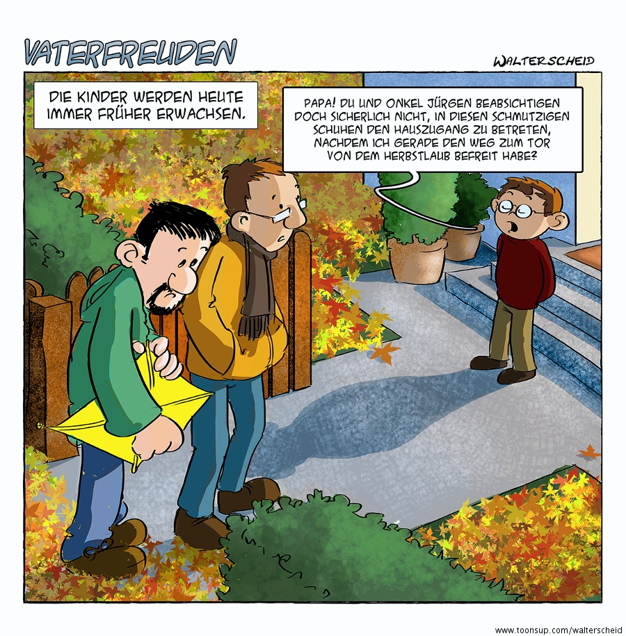 Cartoon: Vaterfreuden #27 - Erwachsen 1