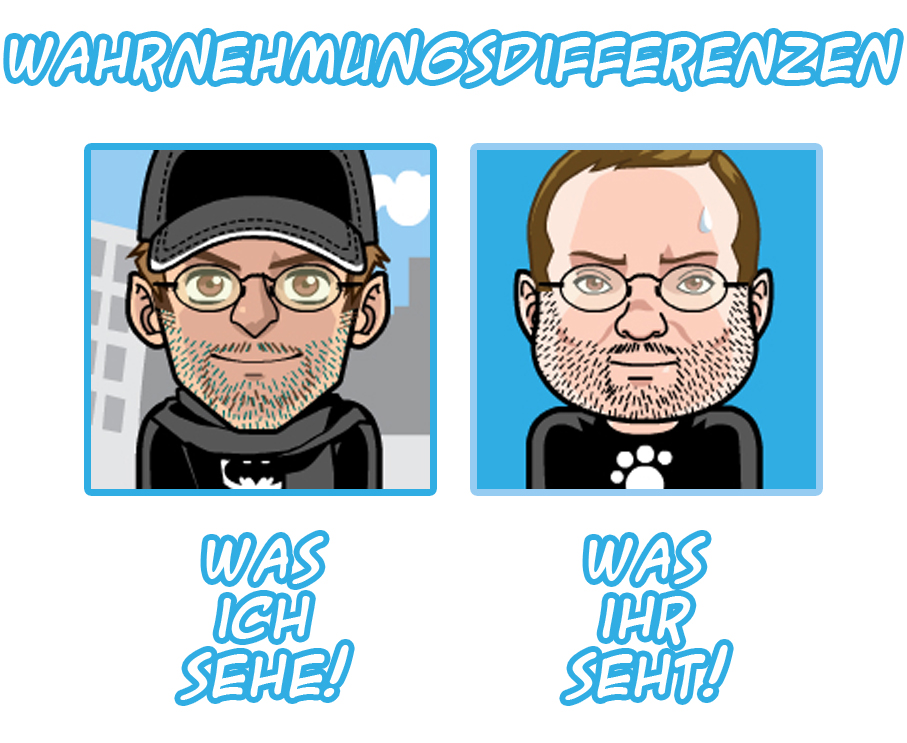 Cartoon: Wahrnehmungsdifferenzen 1