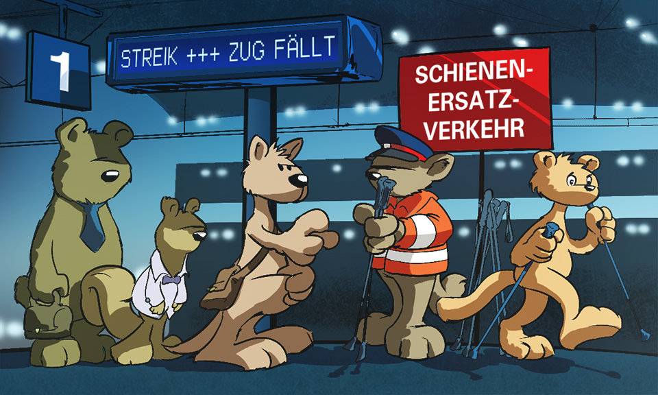 Cartoon: SCHWARZE TAGE - Road to Perdition 1
