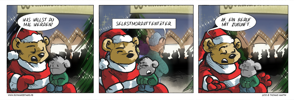 Comic: Schwarze Tage 'Übermorgen, Kinder, ...' 1
