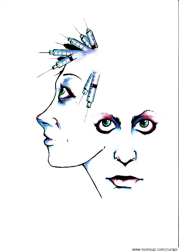 Illustration: Spritzen & Friseure 2