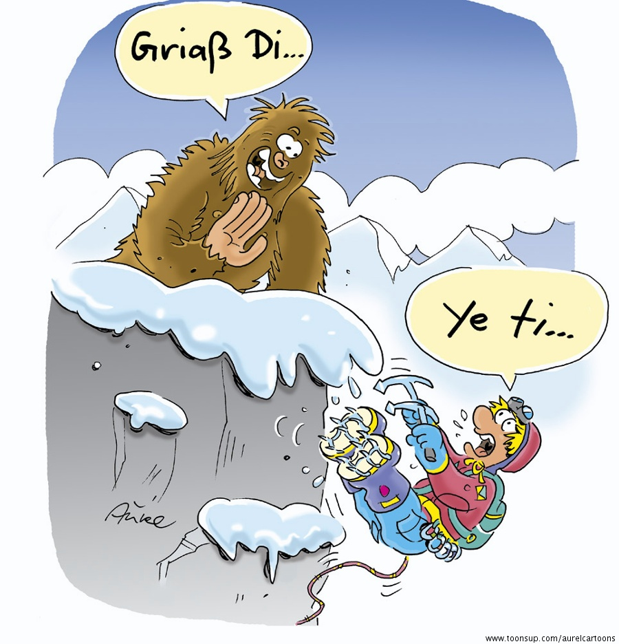 Cartoon: Berggruss 1