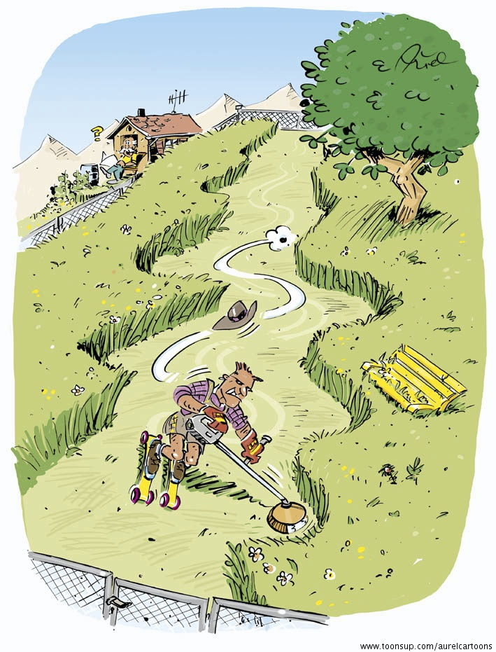 Cartoon: Sommerskifahren 1