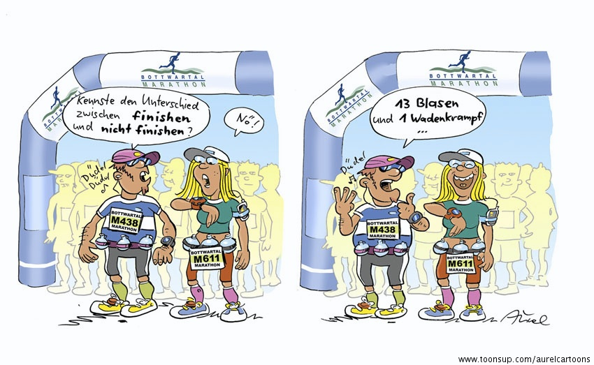 Cartoon: Wadenkrampf 1